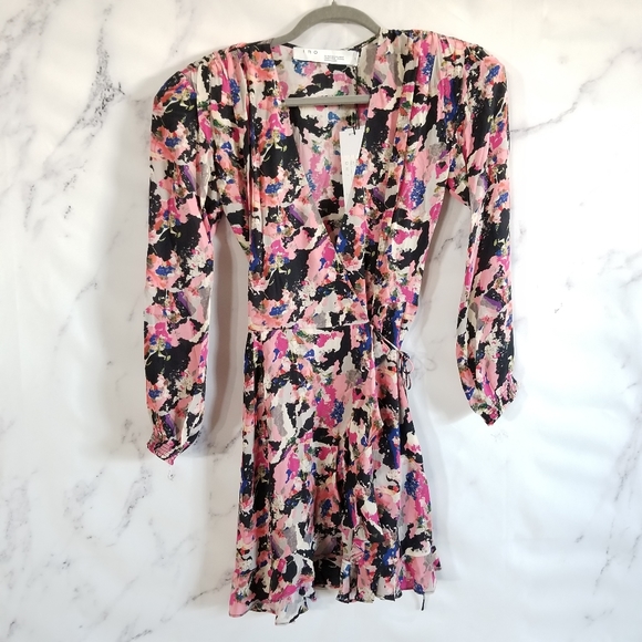 IRO Mini Floral Wrap Dress - Picture 14 of 15